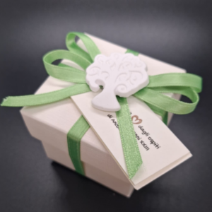 Bomboniera Scatolina color verde.
